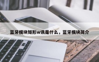 蓝牙模块矩形w讯是什么，蓝牙模块简介