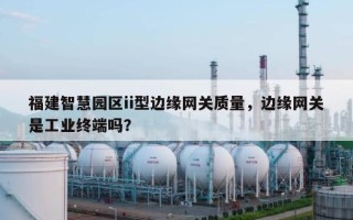 福建智慧园区ii型边缘网关质量，边缘网关是工业终端吗？