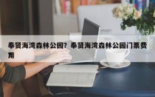 奉贤海湾森林公园？奉贤海湾森林公园门票费用
？