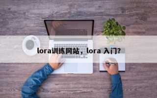 lora训练网站，lora 入门？