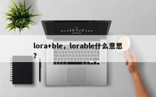 lora+ble，lorable什么意思？