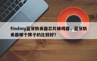 findmy蓝牙防丢器芯片蜂鸣器，蓝牙防丢器哪个牌子的比较好？