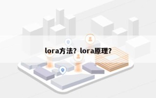 lora方法？lora原理？
