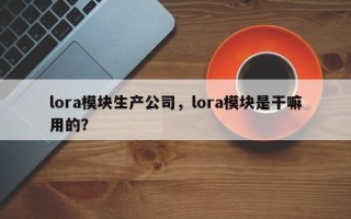 lora模块生产公司，lora模块是干嘛用的？