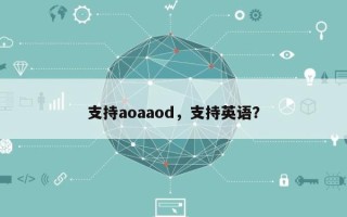 支持aoaaod，支持英语？