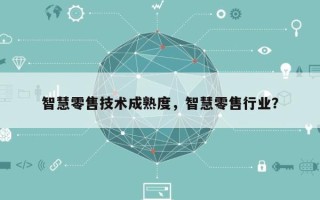 智慧零售技术成熟度，智慧零售行业？