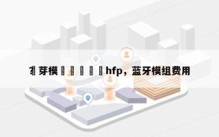 藍芽模組種類認證hfp，蓝牙模组费用？