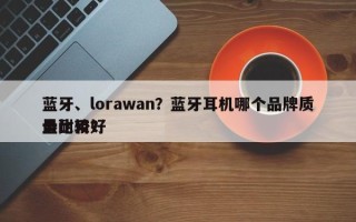 蓝牙、lorawan？蓝牙耳机哪个品牌质量比较好
最耐用？