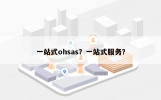 一站式ohsas？一站式服务？