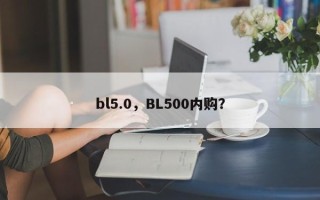 bl5.0，BL500内购？