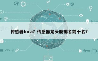 传感器lora？传感器龙头股排名前十名？