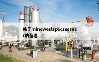 关于mineweslspecsserver的信息