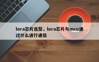 lora芯片选型，lora芯片与mcu通过什么进行通信