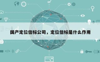 国产定位信标公司，定位信标是什么作用