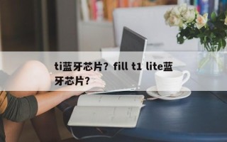 ti蓝牙芯片？fill t1 lite蓝牙芯片？