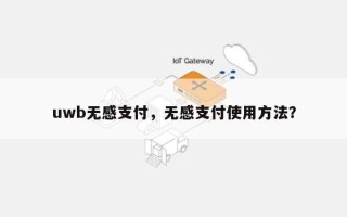 uwb无感支付，无感支付使用方法？