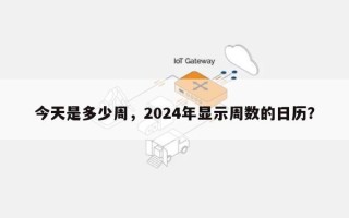 今天是多少周，2024年显示周数的日历？