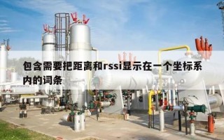 包含需要把距离和rssi显示在一个坐标系内的词条