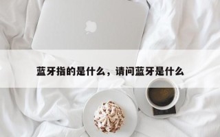 蓝牙指的是什么，请问蓝牙是什么