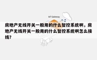 房地产无线开关一般用的什么智控系统啊，房地产无线开关一般用的什么智控系统啊怎么接线？