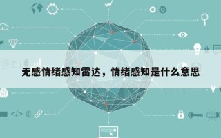 无感情绪感知雷达，情绪感知是什么意思