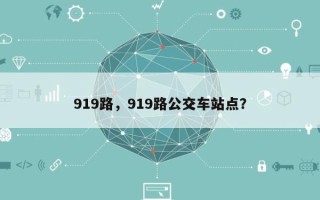 919路，919路公交车站点？