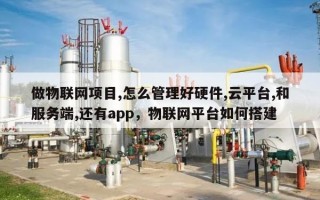 做物联网项目,怎么管理好硬件,云平台,和服务端,还有app，物联网平台如何搭建