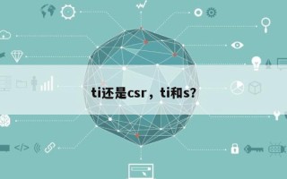 ti还是csr，ti和s？