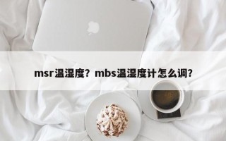 msr温湿度？mbs温湿度计怎么调？