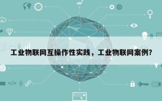 工业物联网互操作性实践，工业物联网案例？