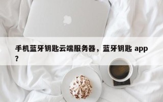 手机蓝牙钥匙云端服务器，蓝牙钥匙 app？
