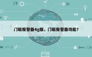 门磁报警器4g版，门磁报警器功能？