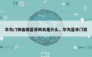 华为门锁连接蓝牙网关是什么，华为蓝牙门禁