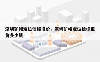 深圳矿帽定位信标报价，深圳矿帽定位信标报价多少钱