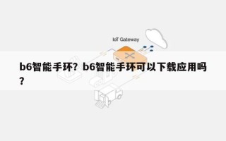 b6智能手环？b6智能手环可以下载应用吗？