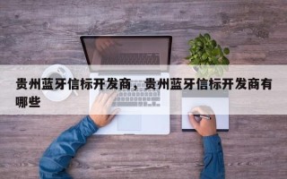 贵州蓝牙信标开发商，贵州蓝牙信标开发商有哪些