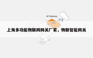 上海多功能物联网网关厂家，物联智能网关