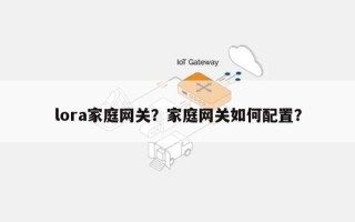 lora家庭网关？家庭网关如何配置？