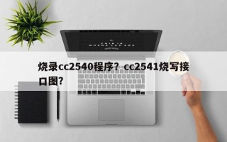 烧录cc2540程序？cc2541烧写接口图？