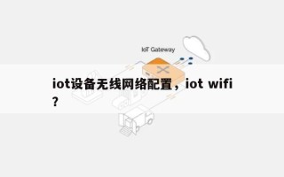 iot设备无线网络配置，iot wifi？