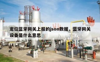 定位蓝牙网关上报的json数据，蓝牙网关设备是什么意思