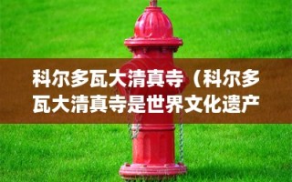 科尔多瓦大清真寺（科尔多瓦大清真寺是世界文化遗产吗）
