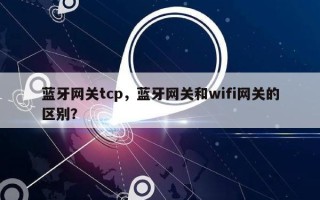 蓝牙网关tcp，蓝牙网关和wifi网关的区别？