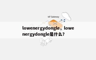 lowenergydongle，lowenergydongle是什么？