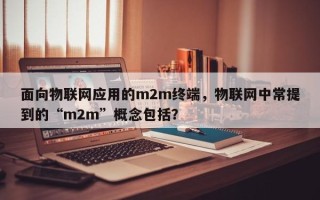 面向物联网应用的m2m终端，物联网中常提到的“m2m”概念包括？