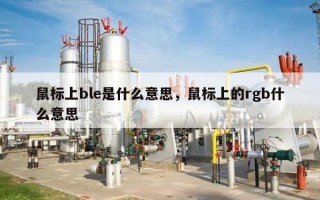 鼠标上ble是什么意思，鼠标上的rgb什么意思