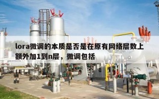 lora微调的本质是否是在原有网络层数上额外加1到n层，微调包括