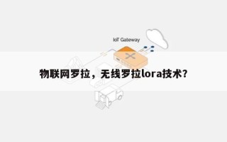 物联网罗拉，无线罗拉lora技术？