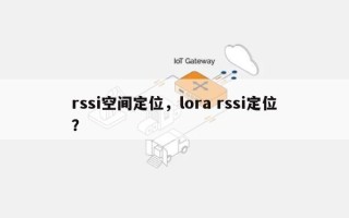 rssi空间定位，lora rssi定位？