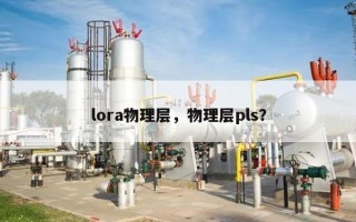 lora物理层，物理层pls？